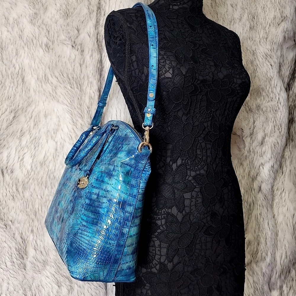 👜 NWT BRAHMIN DESIGNER MELBOURNE DUXBURY SATCHEL 3 in 1 PURSE BAG NWT - Picture 8 of 15